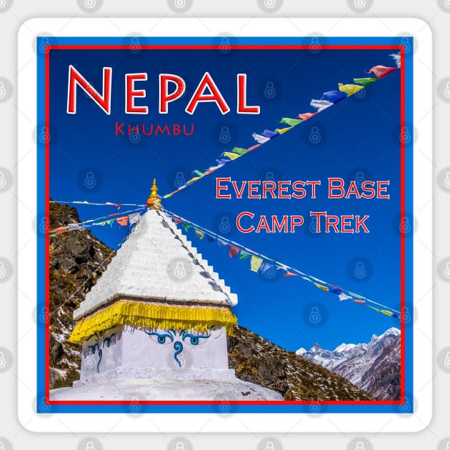 Everest Base Camp Trek Sticker by geoffshoults